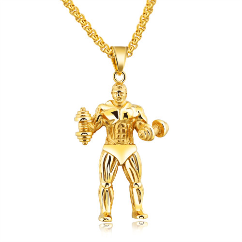 Wholesale Stainless Steel Mens Gold Necklaces and Pendant