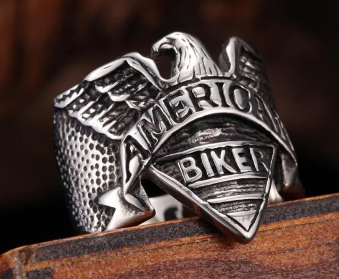 Wholesale Stainless Steel Rings Online American Biker Ring