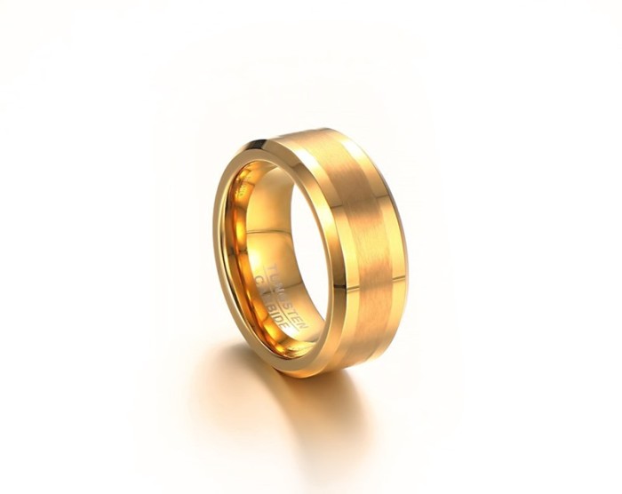 Gold Tungsten Ring Wholesaler