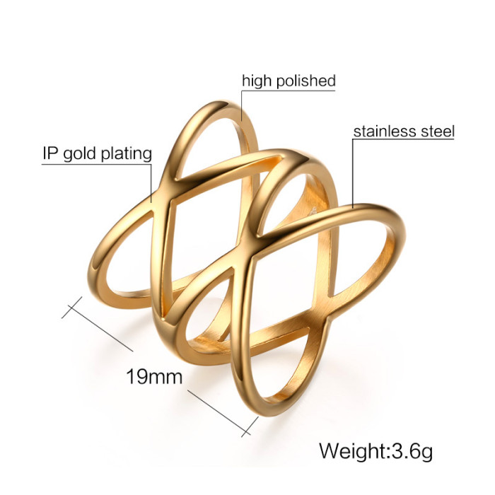 Wholesale Stainless Steel Fashion Rings Womens
