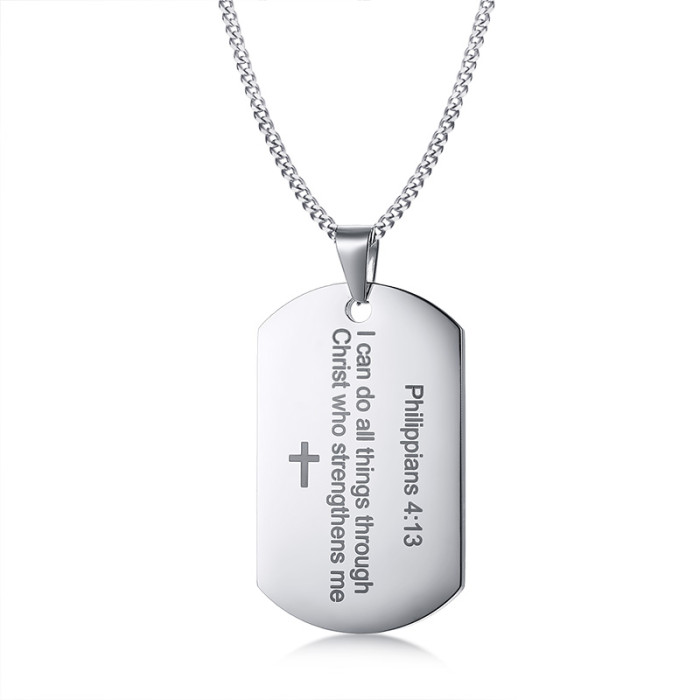 Wholesale Stainless Steel Dog Tag Necklace for Him