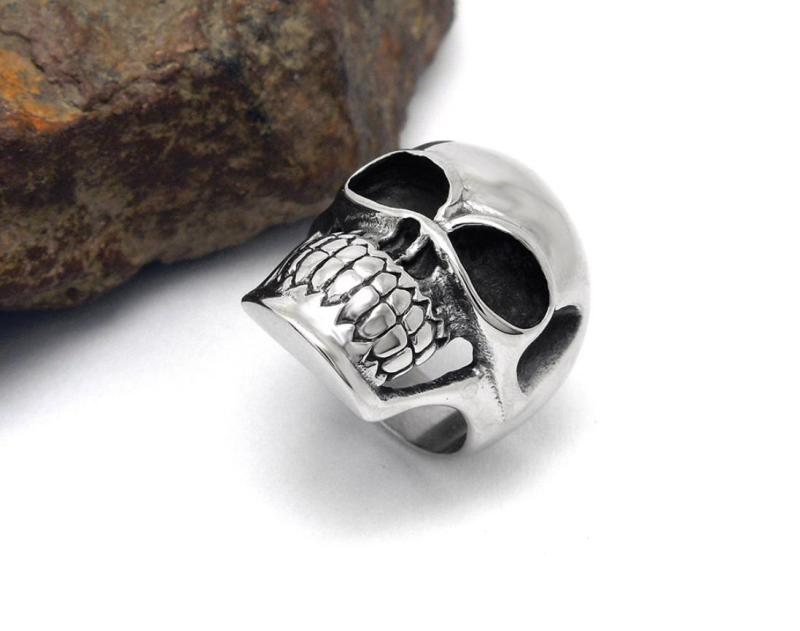Wholesale Stainless Steel Men Skull Ring