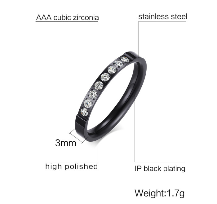 Stainless Steel Rings for Women with Stones