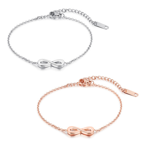 Ladies Stainless Steel Infinity Bracelets