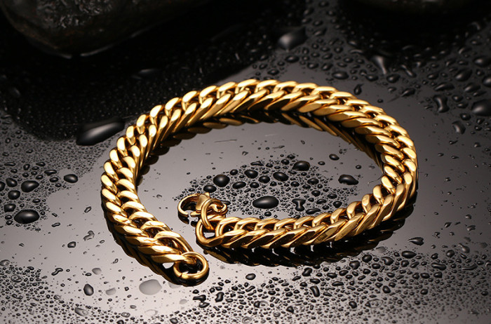 Wholesale Stainless Steel Gold Plated Bracelet for Etsy