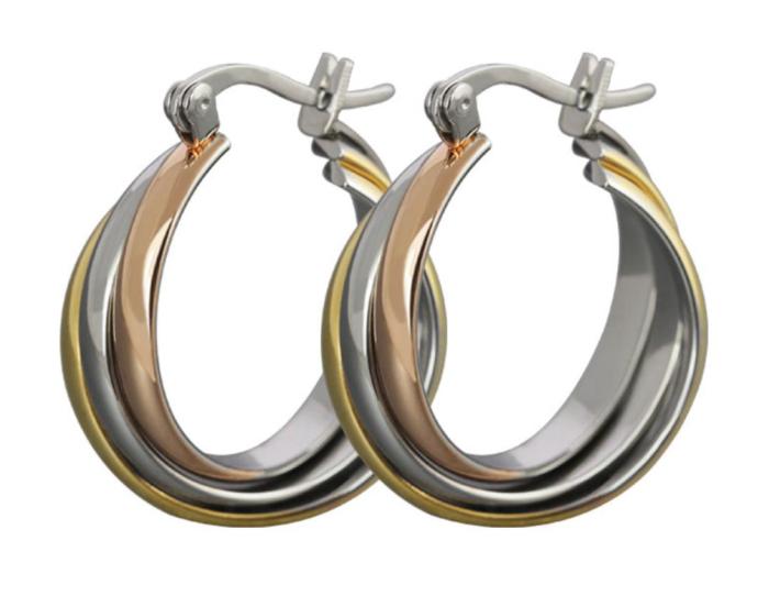 Stainless Steel Womens Hoop Earrings for Amazon