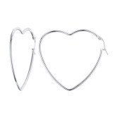 Wholesale Stainless Steel Hoop and Heart Earrings