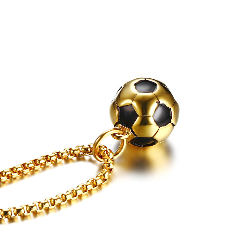 Wholesale Stainless Steel Mens Accessories Football Pendant