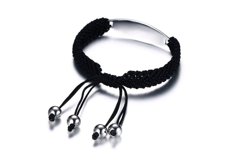 Wholesale Stainless Steel Medical Woven Bracelet