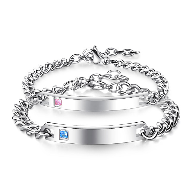Wholesale Stainless Steel Personality Jewelry Couple Bracelet