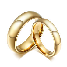 Wholesale 6mm Gold Tungsten Wedding Ring Jewelry