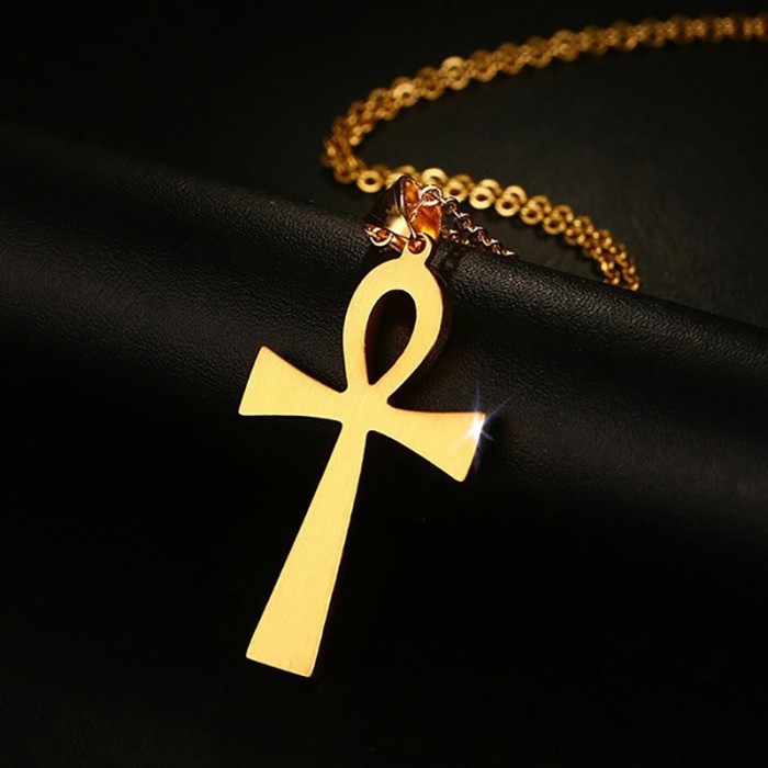 Mens Wholesale Jewelry Stainless Steel Egypt Cross