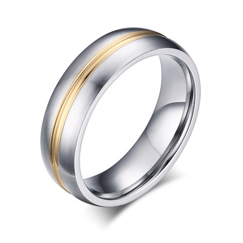 6mm Stainless Steel Mens Wedding Band