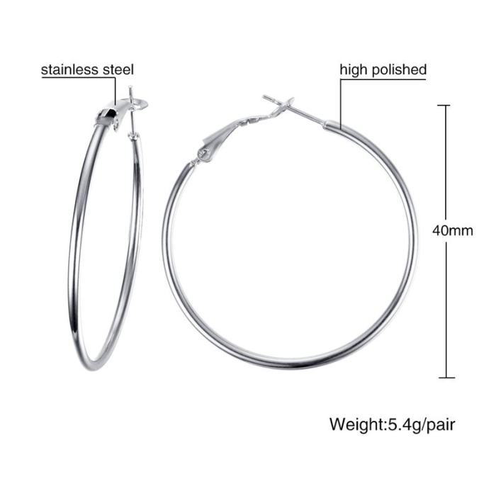 Wholesale Stainless Steel Hoop Earrings