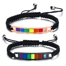 Wholesale Stainless Steel Rainbow Gifts Bracelet