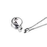 Wholesale Stainless Steel Dog Paw Print Urn Necklace