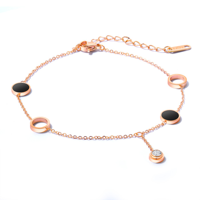 Wholesale Stainless Steel Acrylic Anklet For Women