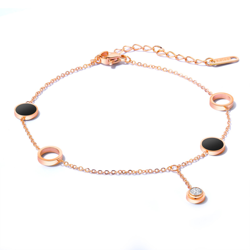 Wholesale Stainless Steel Acrylic Anklet For Women