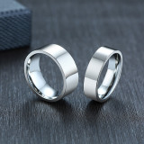 Wholesale Stainless Steel Flat Wedding Band Engagement Ring