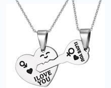 Stainless Steel Couple Pendant Set from China