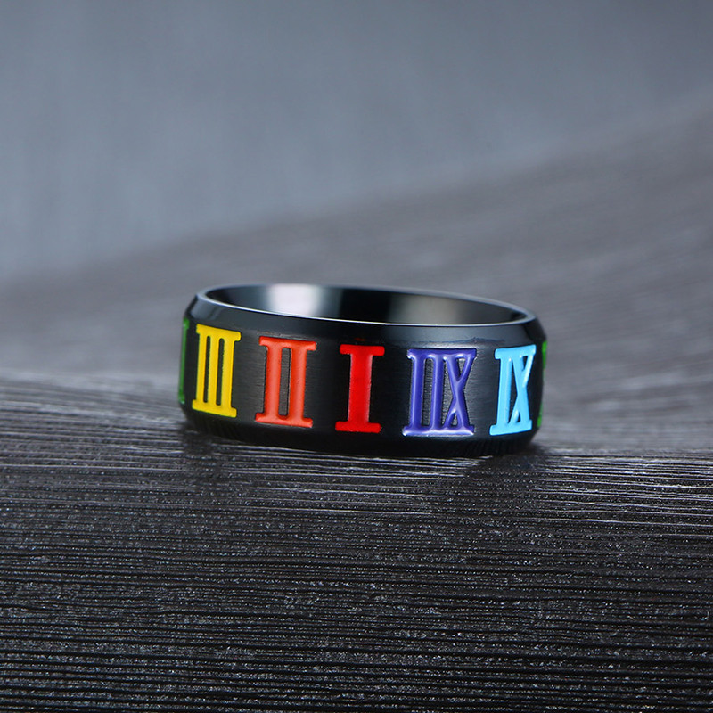 Wholesale Stainless Steel Rainbow LGBT Pride Ring