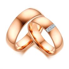 Rose Gold Stainless Steel Wedding Rings Wholesale