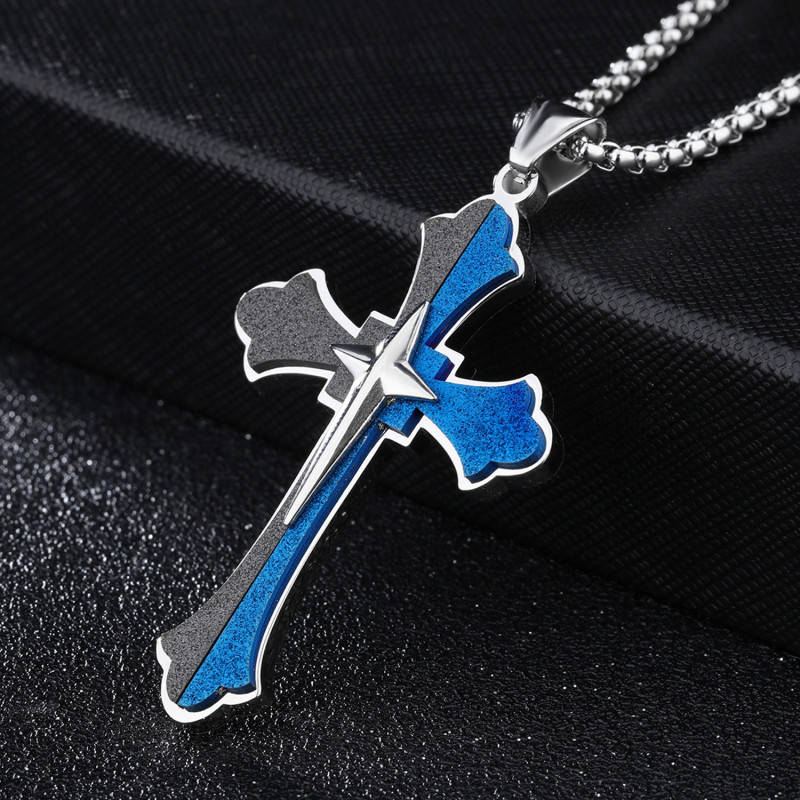 Wholesale Stainless Steel Chain with Cross Pendant