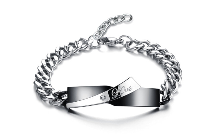 Stainless Steel Couple Bracelets Wholesalers