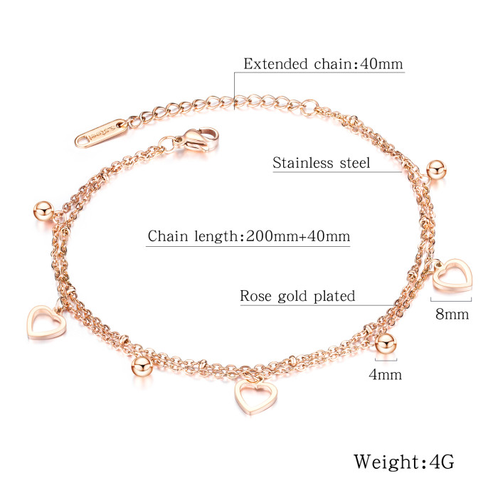 Wholesale Stainless Steel Boutique Anklets