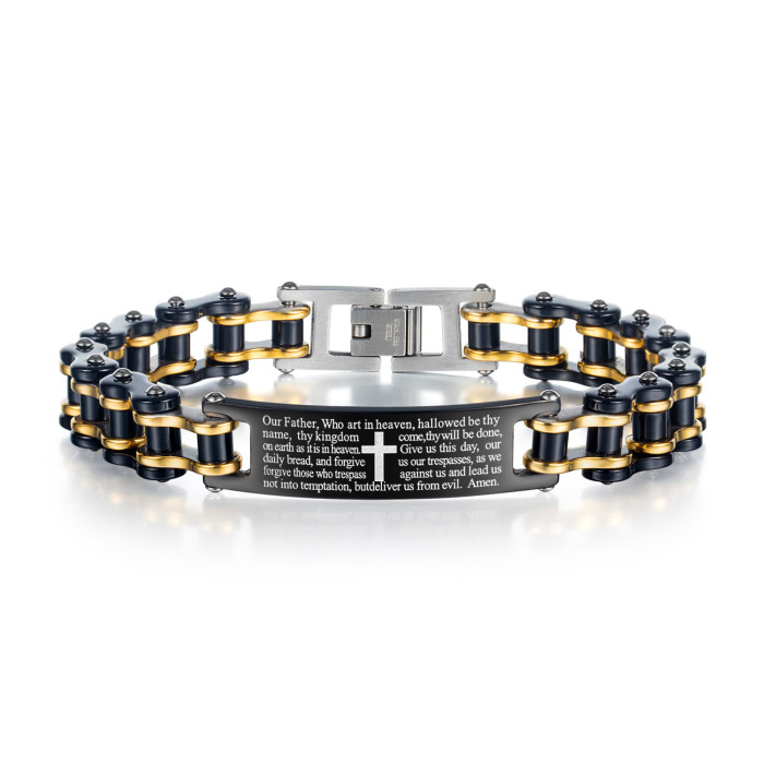 Wholesale Stainless Steel Men's Bike Chain Bracelet