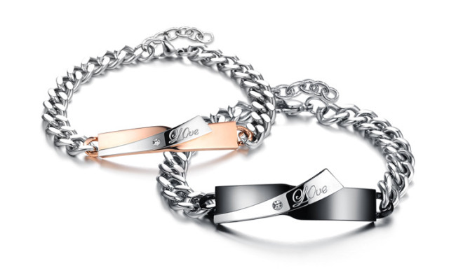 Stainless Steel Couple Bracelets Wholesalers