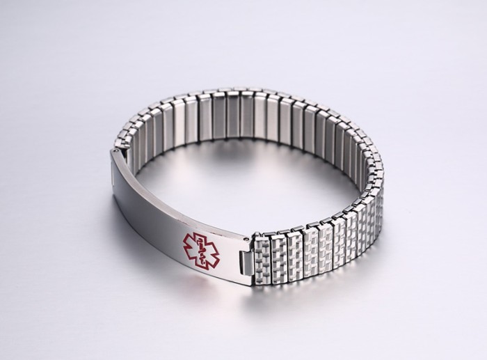wholesale Hot Sell Stainelss Steel Strecth Medical Bracelets