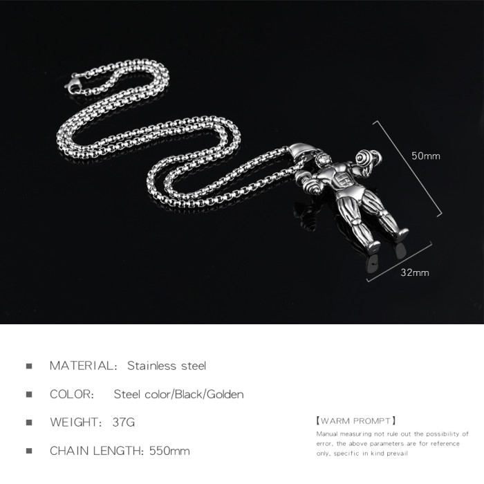 Wholesale Stainless Steel Mens Gold Necklaces and Pendant