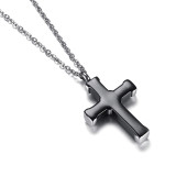 Wholesale Stainless Steel Cross Memorial Ashes Pendant