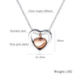 Wholesale Stainless Steel Jewelry Heart Urn Pendant
