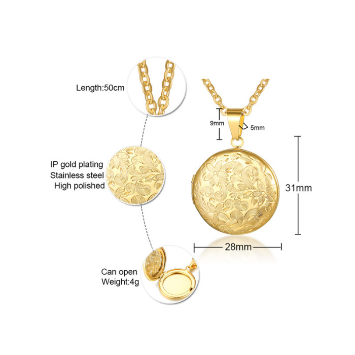 Wholesale Stainless Steel Locket Jewelry with Charms