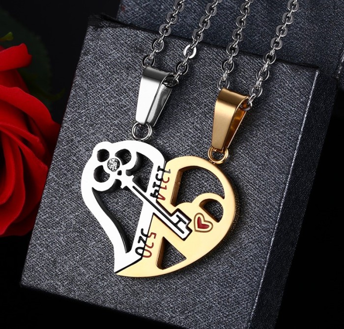 Stainless Steel Couple Pendant Set from Factory