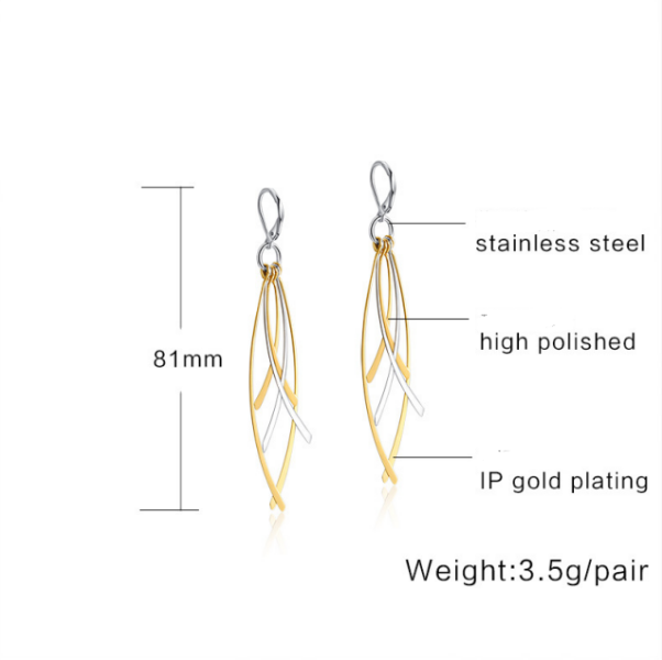 Stainless Steel Tassels Earrings for Ebay