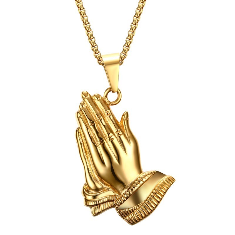 Wholesale Gold Stainless Steel Buddha's-hand Pendants