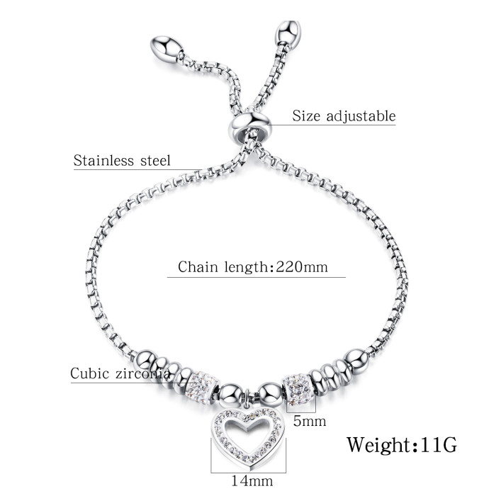 Wholesale Stainless Steel Adjustable Bracelet Chain