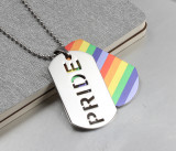 Wholesale Stainless Steel pride Double Dog Tag