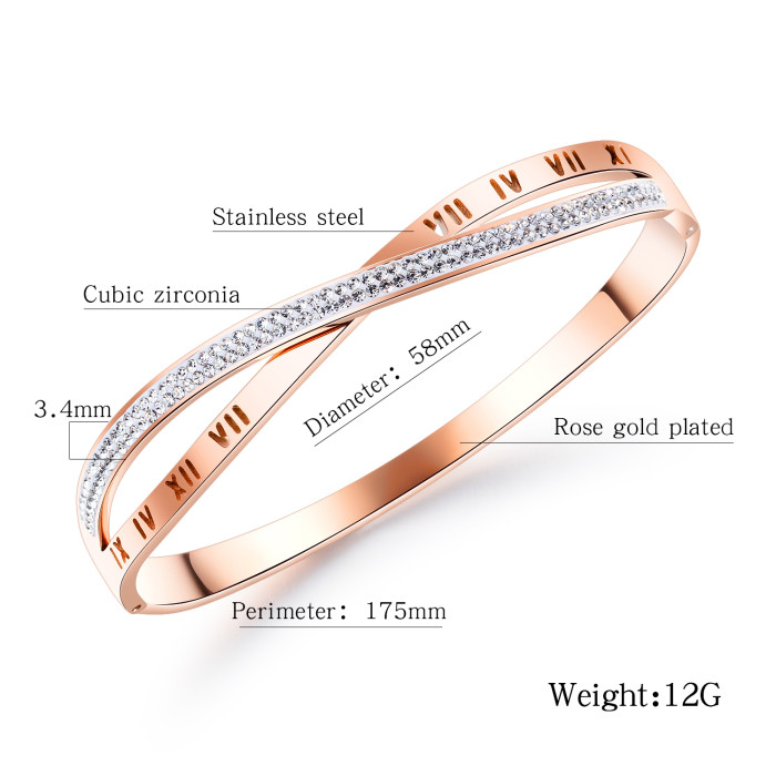 Wholesale Stainless Steel Personalised Infinity Bangle