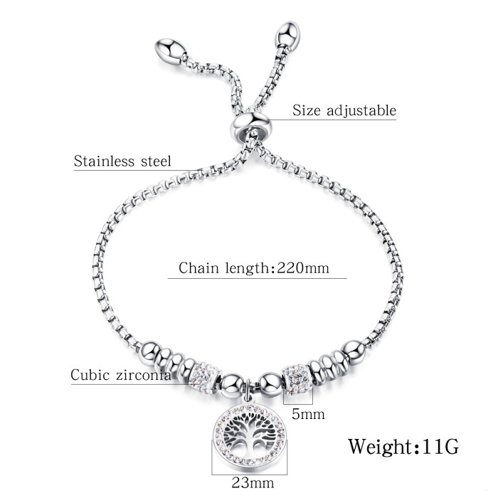 Wholesale Stainless Steel Tree of Life Bracelet Benefits