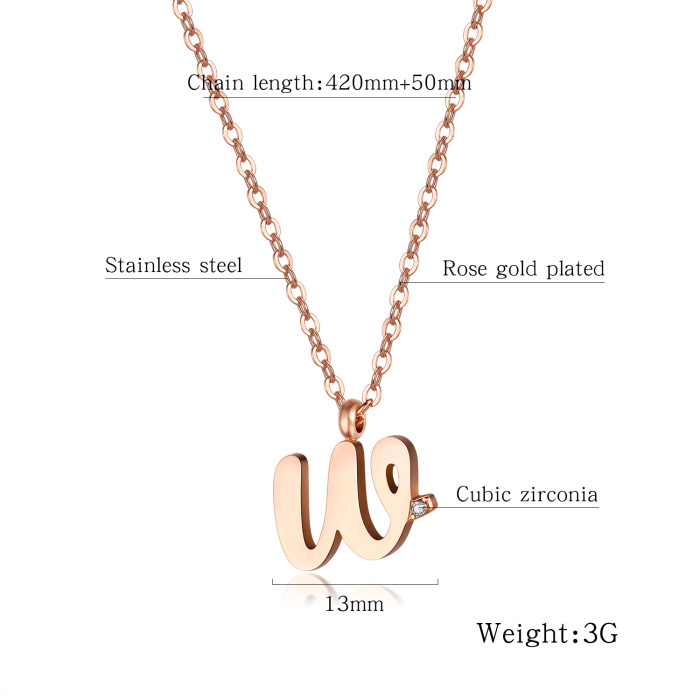 Wholesale Stainless Steel Letter Necklace Online Shopping