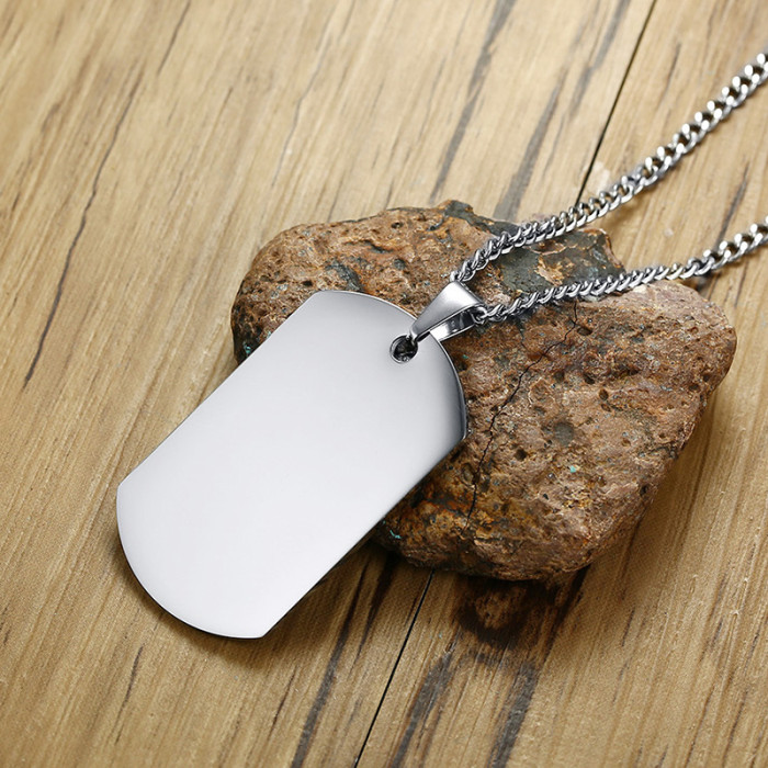Wholesale Stainless Steel Dog Tag Necklace for Him