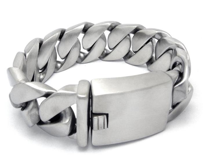 Wholesale Mens Stainless Steel Biker Bracelet