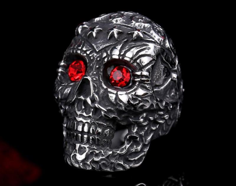 Stainless Steel Jewelry Skull Ring Factory