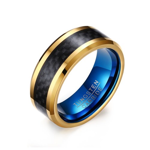 Wholesale Tungsten Carbide Carbon Fiber Inlay Ring Price