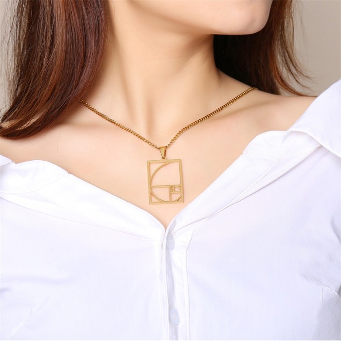 Wholesale Stainless Steel Womens Gold Necklace and Pendant