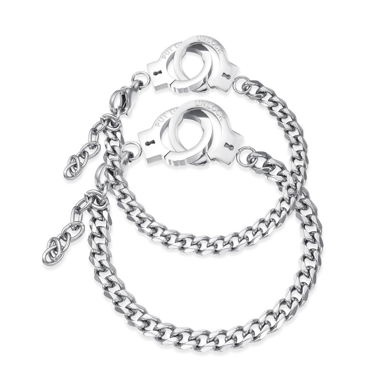 Wholesale Stainless Steel Handcuff Jewelry Bracelet